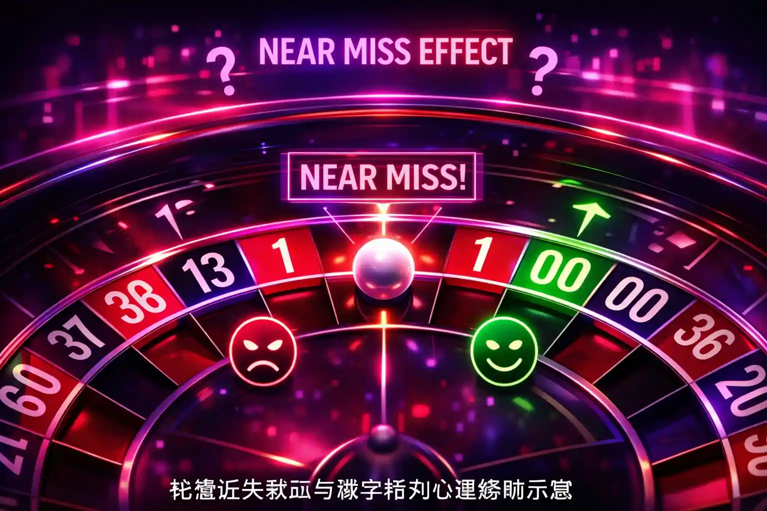 轮盘近失效应与视觉排列示意图